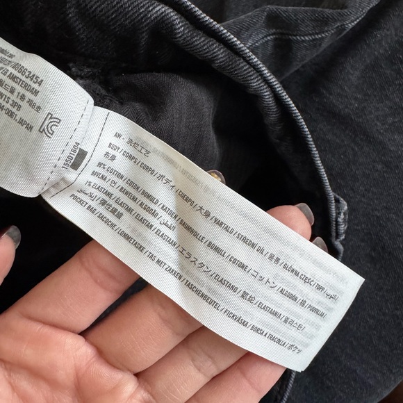 Abercrombie & Fitch Black The baggy low rise Curve Love jeans - Picture 4 of 4